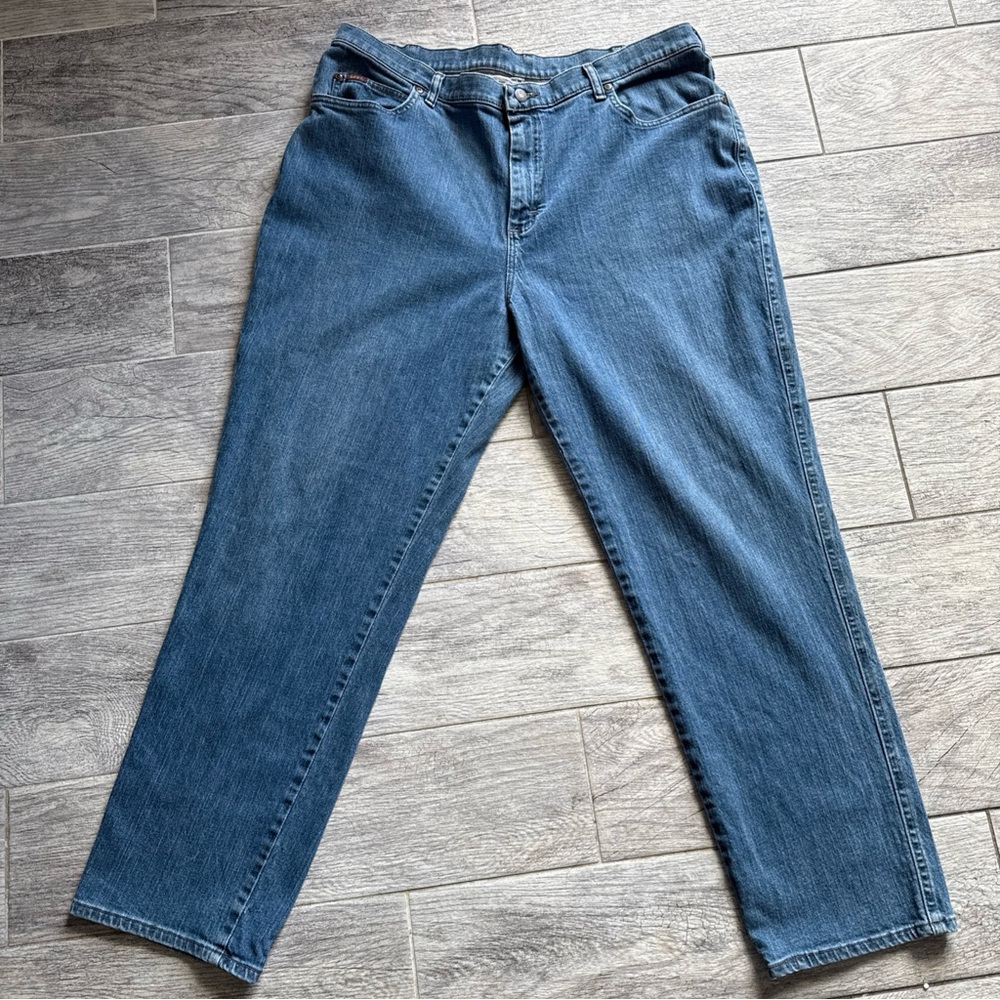 Lee Women’s 22w Jeans Blue‎ Straight Leg Western Casual Outdoor